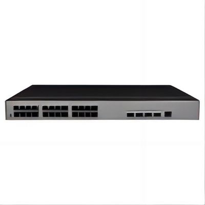 Interruptor de red de soporte VLAN 10/100/1000Mbps Tasa de transmisión 24 puertos con alimentación de CA