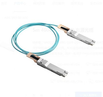 Cables ópticos activos compatibles con Mellanox QDD-400G-A10 para la transmisión de datos de velocidad