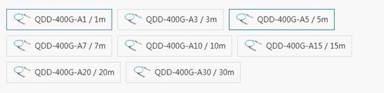 Cables ópticos activos compatibles con Mellanox QDD-400G-A10 para la transmisión de datos de velocidad