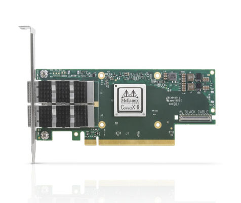 Tarjeta de adaptador de red Mellanox MCX653106A-HDAT con velocidad de transmisión de 10/100Mbps