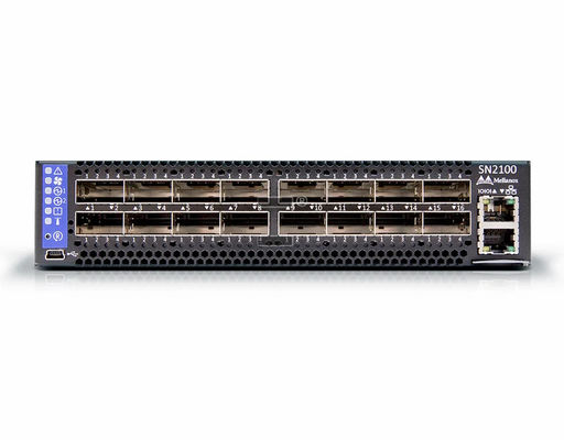 SN2100 Interruptor de velocidad QSFP28 de 100 GbE 16x 100 GbE para empresas a gran escala