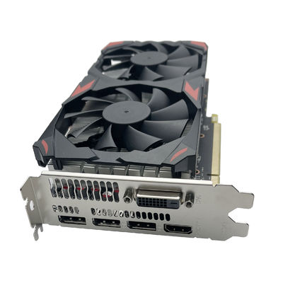 PCI E 3.0x16 Bus de tarjetas AMD RX580 Tarjeta gráfica de 4 GB para escritorio de estación de trabajo