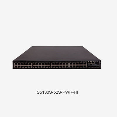 Disponibilidad de stock S5130-EI 24/32/48 Puerto Poe Ethernet Switch de red para la red